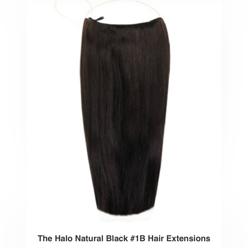 Authentic Halo Luxury Human Hair Extensions #108 20” Natural Black FREE SHIPPING